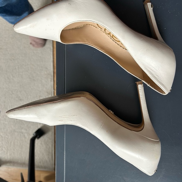 Sam Edelman Cream Heels - Picture 4 of 6